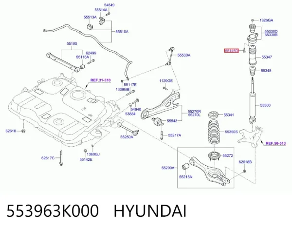  553963K000 Hyundai/Kia