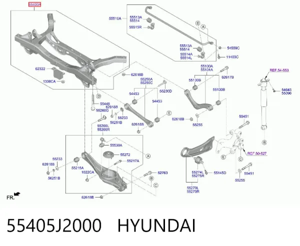 Балка задня 55405J2000 Hyundai/Kia