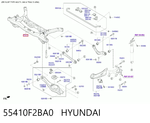 Балка задня Hyundai Elantra VI