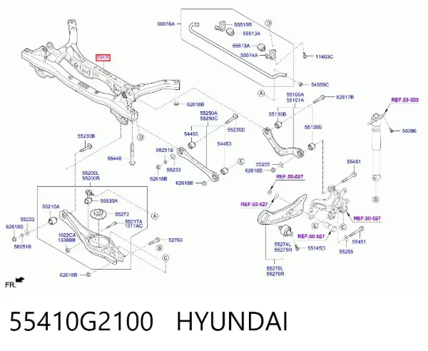 Балка задня 55410G2100 Hyundai/Kia
