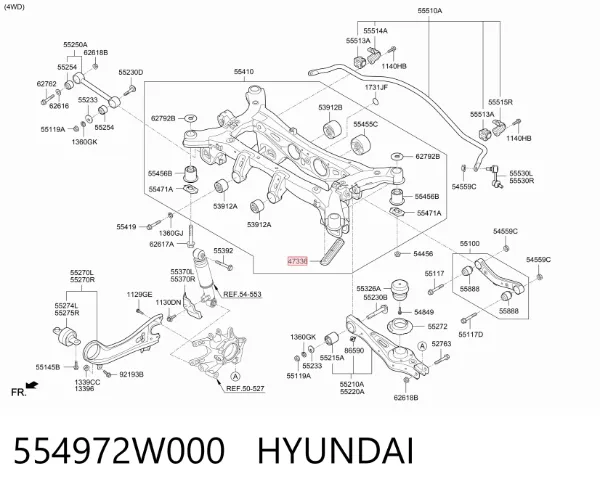  554972W000 Hyundai/Kia