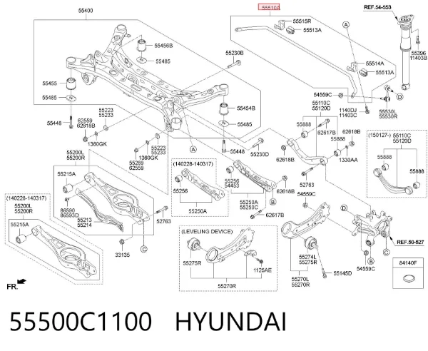 Стабілізатор задній Hyundai Sonata VII