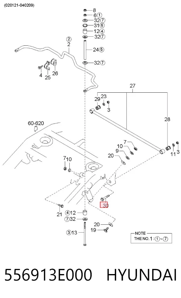  556913E000 Hyundai/Kia
