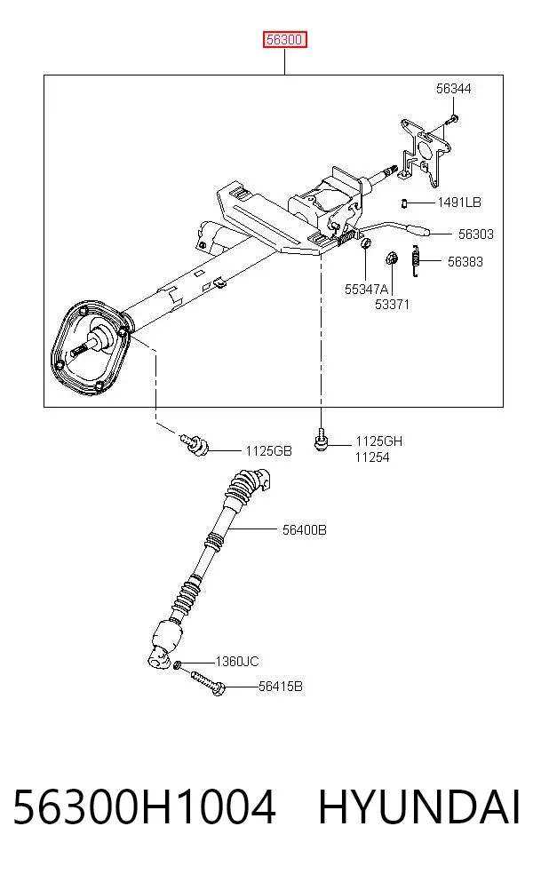 Рульова колонка Hyundai Terracan HP