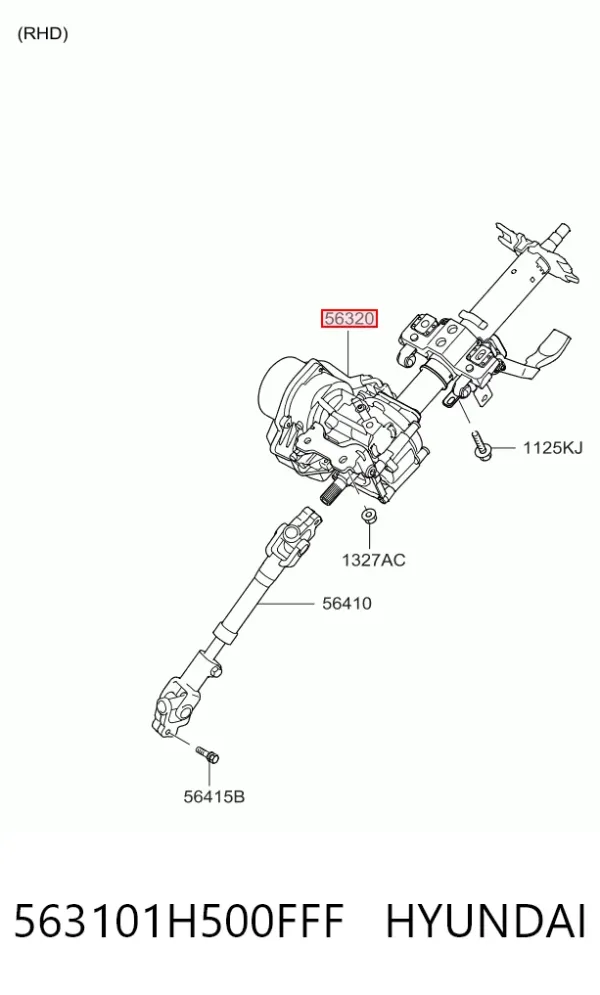 Рульова колонка 563101H500FFF Hyundai/Kia
