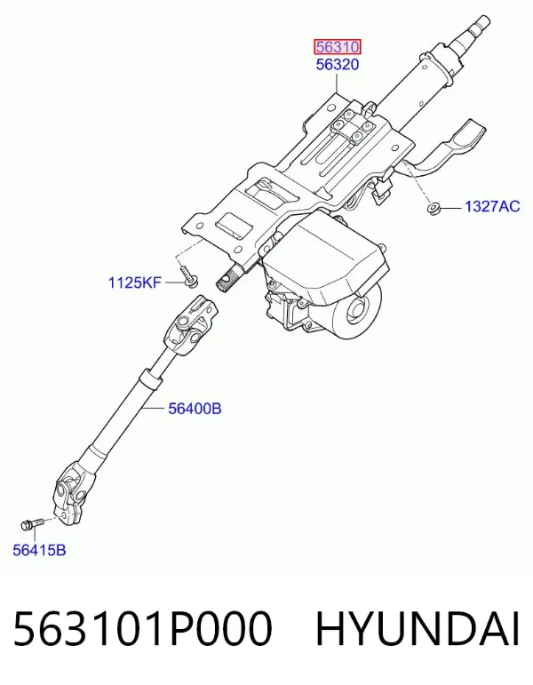 Рульова колонка 563101P000 Hyundai/Kia
