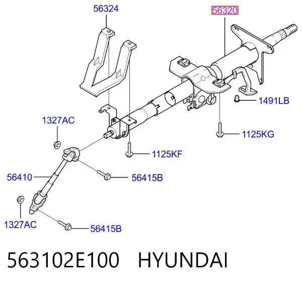 Рульова колонка 563102E100 Hyundai/Kia