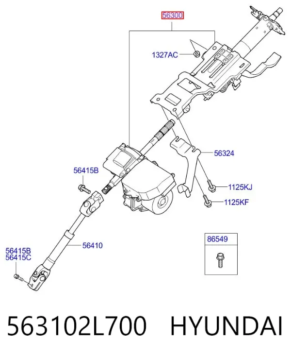 Рульова колонка 563102L700 Hyundai/Kia