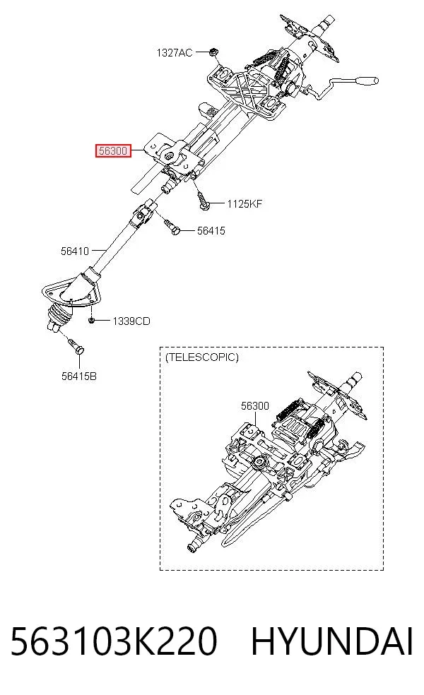 Рульова колонка Hyundai Sonata V