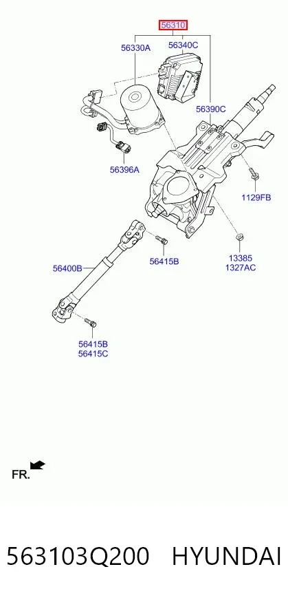 Рульова колонка 563103Q200 Hyundai/Kia