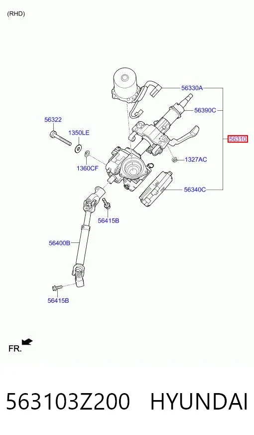 Рульова колонка Hyundai I40 I