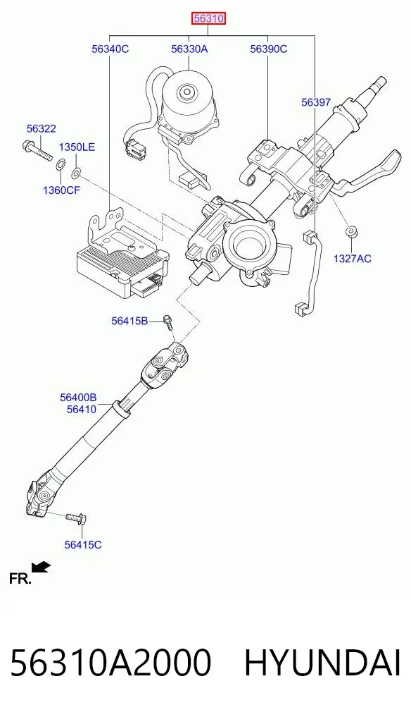 Рульова колонка 56310A2000 Hyundai/Kia