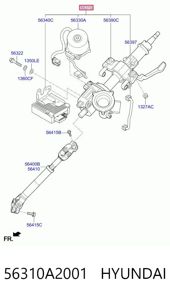 Рульова колонка 56310A2001 Hyundai/Kia