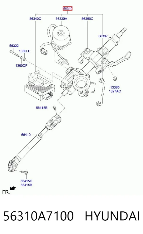 Рульова колонка 56310A7100 Hyundai/Kia