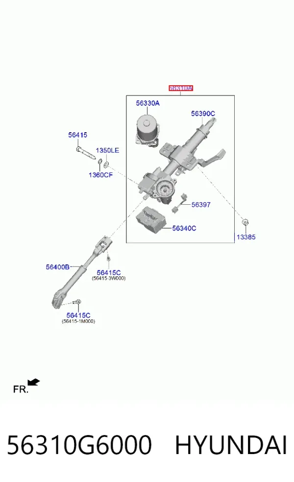 Рульова колонка 56310G6000 Hyundai/Kia