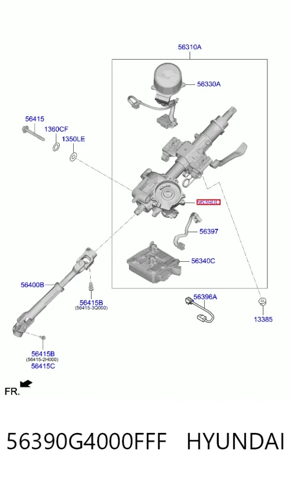 Рульова колонка 56390G4000FFF Hyundai/Kia