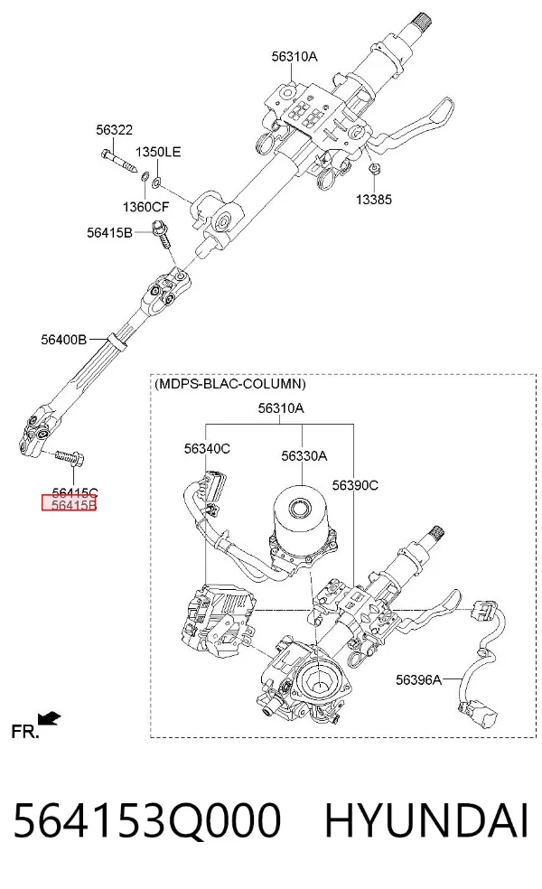  564153Q000 Hyundai/Kia