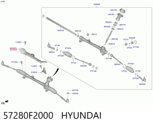  57280F2000 Hyundai/Kia