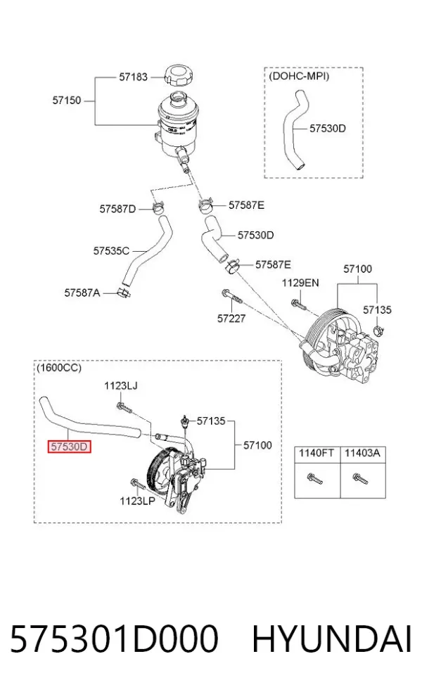  575301D000 Hyundai/Kia