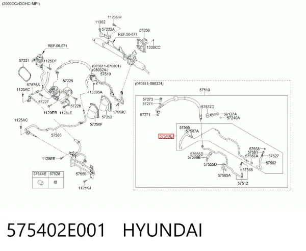  575402E001 Hyundai/Kia
