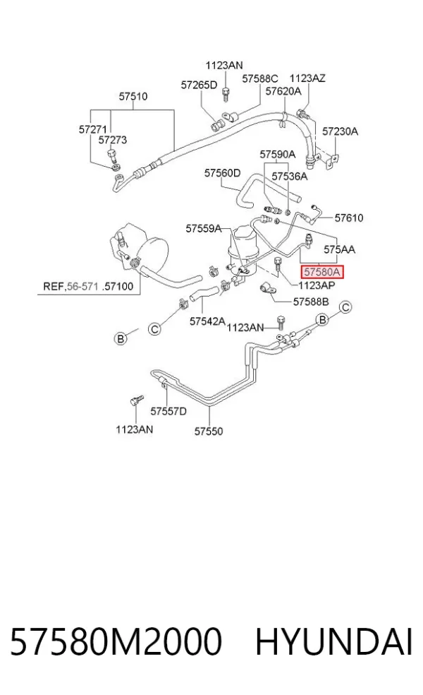  57580M2000 Hyundai/Kia
