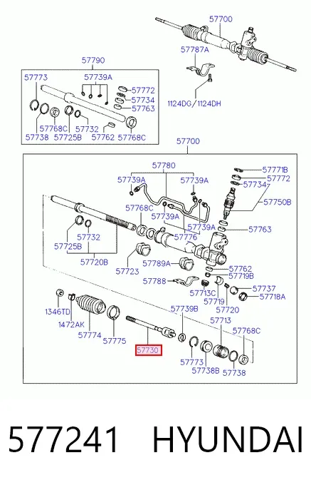 Рульова тяга 577241 Hyundai/Kia