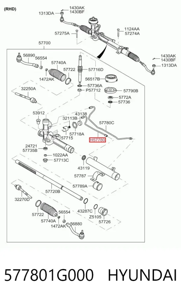  577801G000 Hyundai/Kia