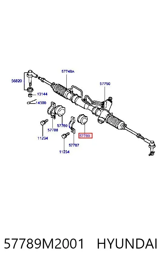 Втулка кріплення кермової рейки, ліва 57789M2001 Hyundai/Kia