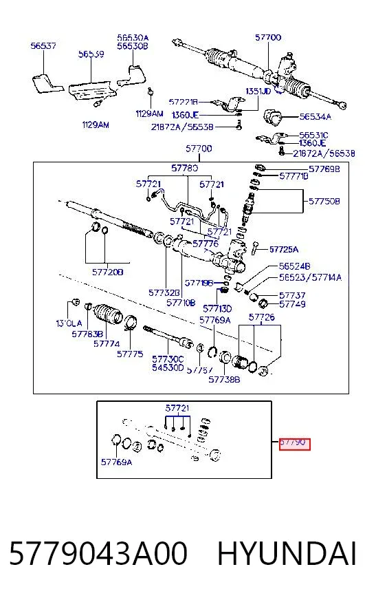  5779043A00 Hyundai/Kia