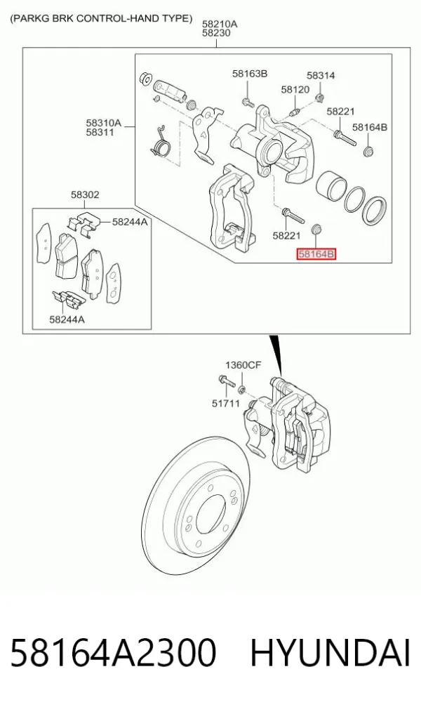  58164A2300 Hyundai/Kia