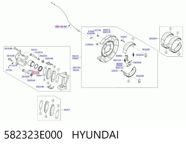  582323E000 Hyundai/Kia