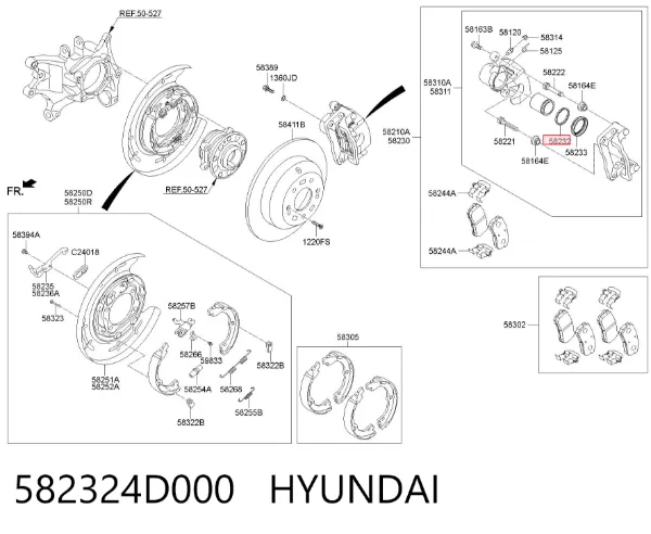  582324D000 Hyundai/Kia