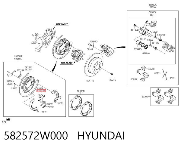  582572W000 Hyundai/Kia