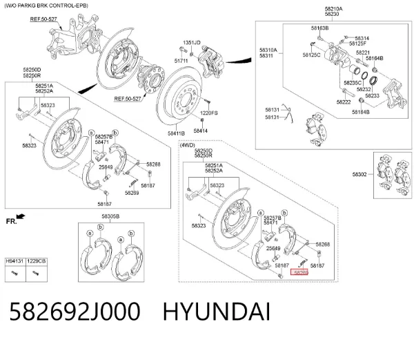  582692J000 Hyundai/Kia
