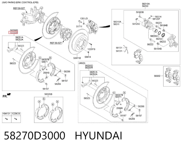  58270D3000 Hyundai/Kia