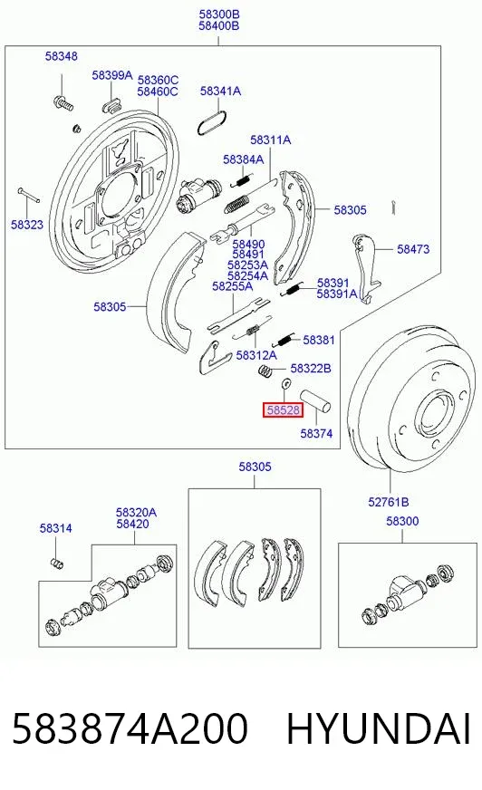  583874A200 Hyundai/Kia