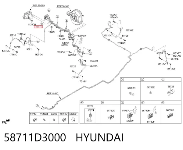  58711D3000 Hyundai/Kia