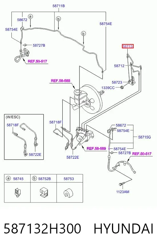  587132H300 Hyundai/Kia