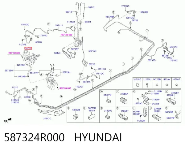  587324R000 Hyundai/Kia