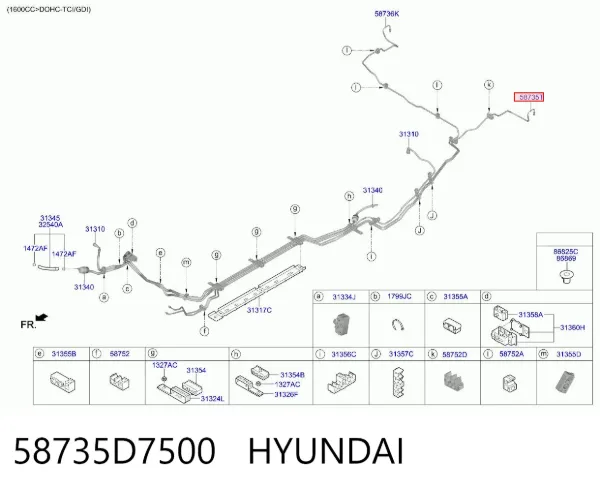  58735D7500 Hyundai/Kia