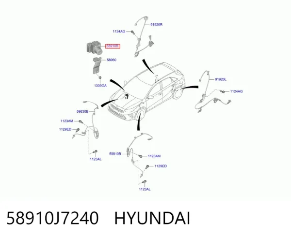 Блок АБС 58910J7240 Hyundai/Kia