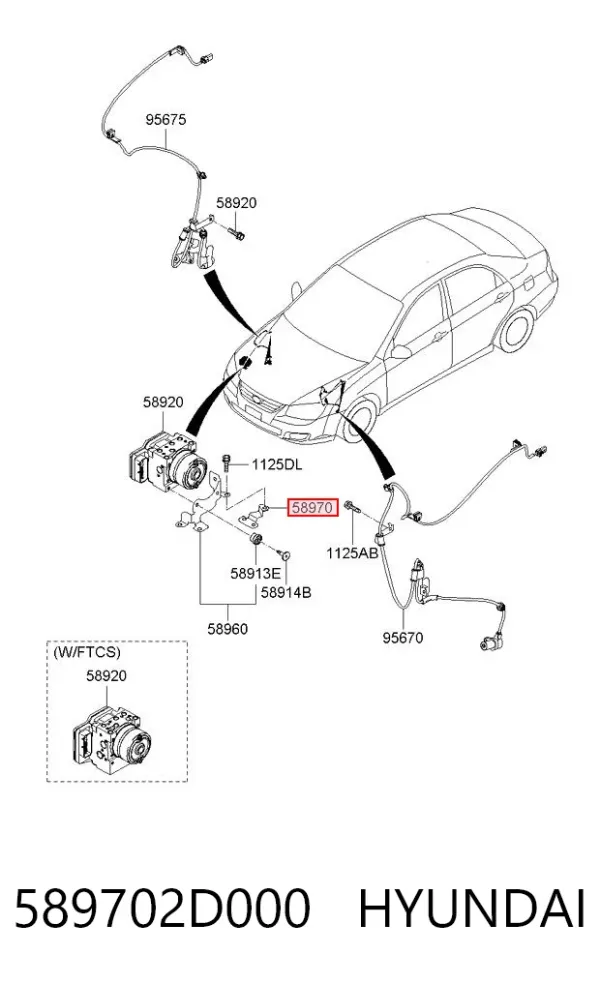  589702D000 Hyundai/Kia