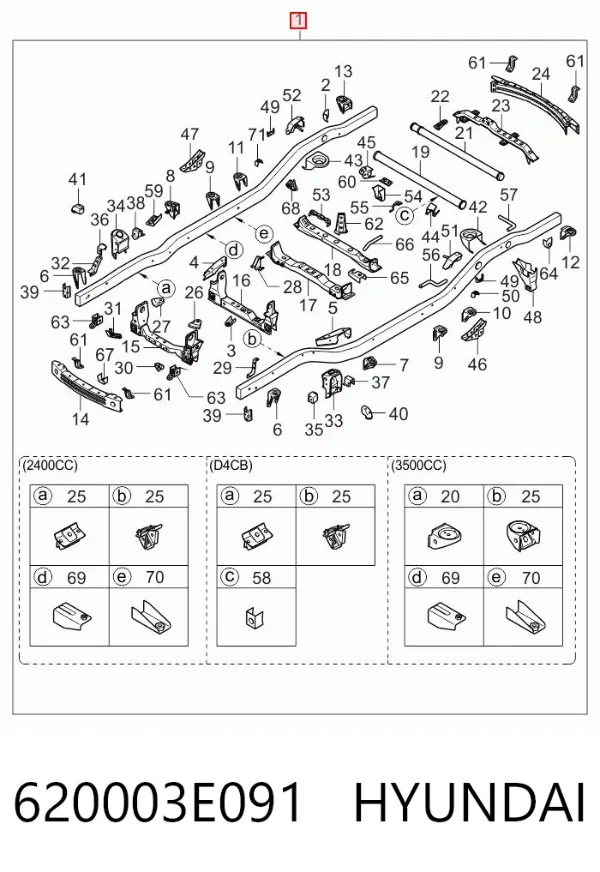  620003E091 Hyundai/Kia