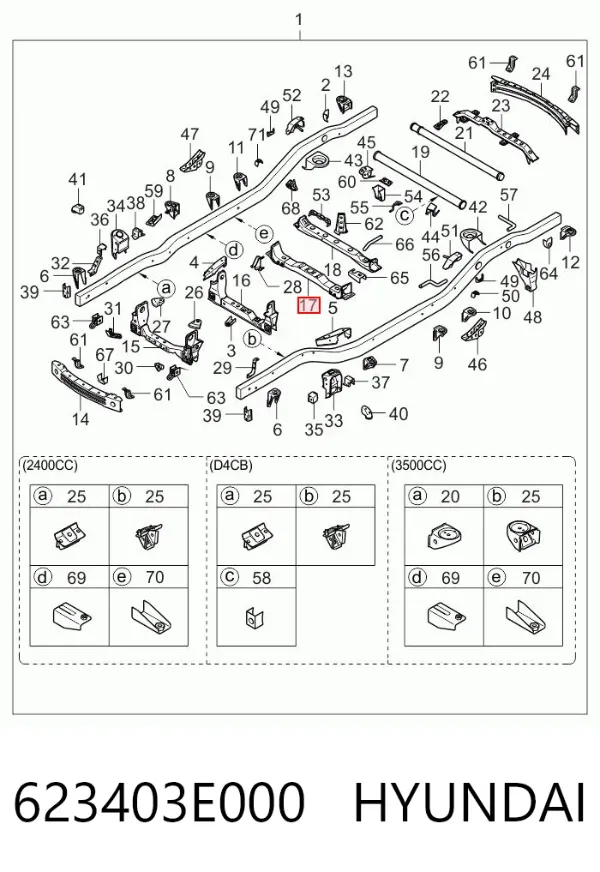  623403E000 Hyundai/Kia