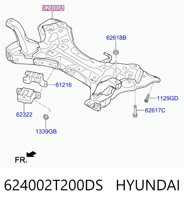 Підрамник передній 624002T200DS Hyundai/Kia