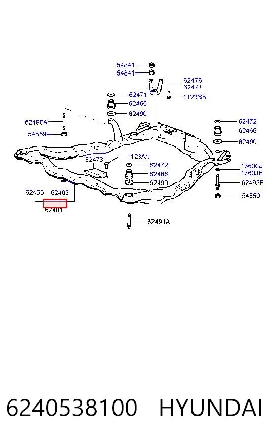 Підрамник передній Hyundai Sonata III