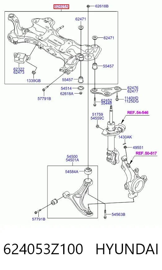Підрамник передній Hyundai I40 I