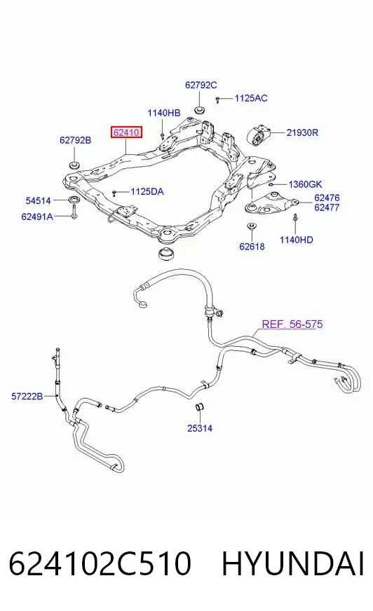 Підрамник передній 624102C510 Hyundai/Kia