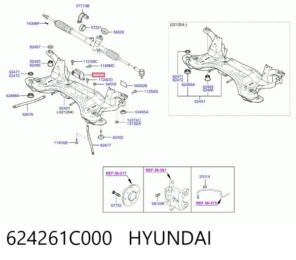 624261C000 Hyundai/Kia