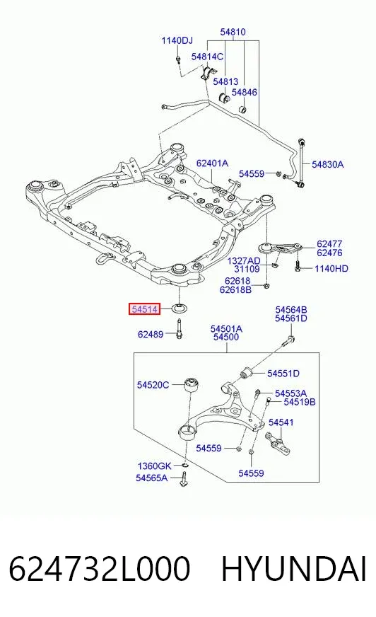  624732L000 Hyundai/Kia